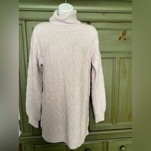NWT Francesca's Soft Cable Knit Turtleneck Sweater Dress
